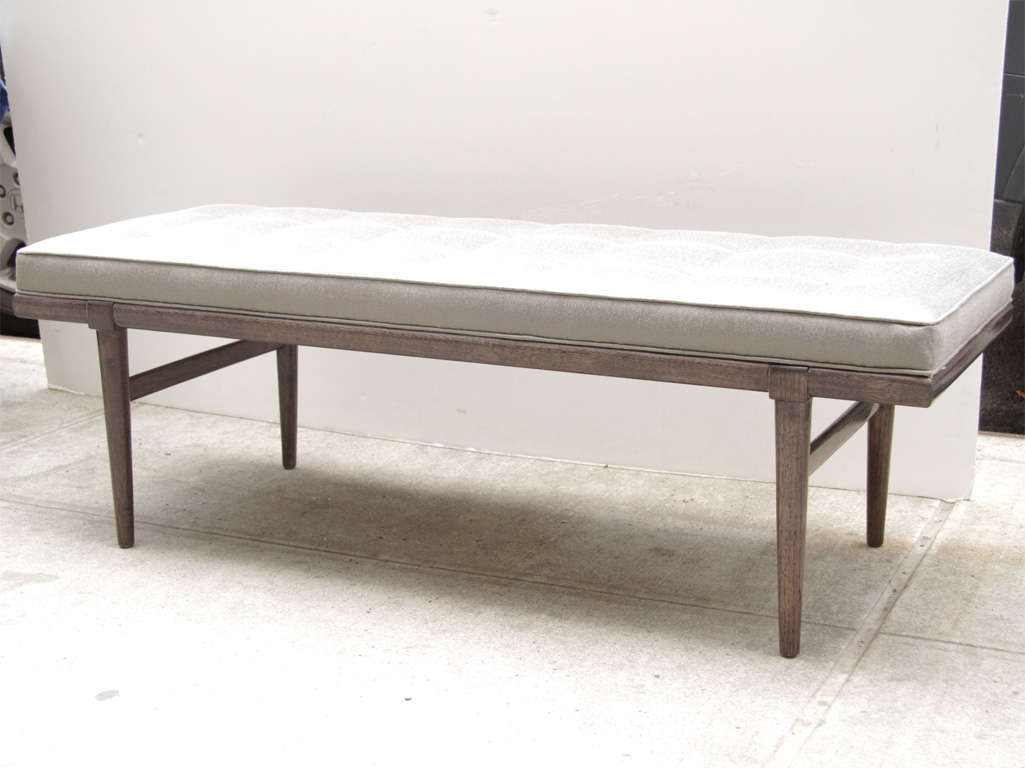 Sleek Mid-Century Modernist Bench Designed By Robsjohn-Gibbings